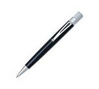 Retro 51 Tornado Stylo roller Noir laqué le VRR - 1301