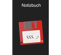 Retro Diskette Notizbuch lustig 90er Floppy Design nostalgie journal vintage humor geek: Notizheft tagebuch schreibheft notebook notizen computer oldschool büro witzig geschenk idee