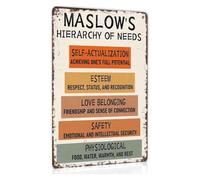 Retro Needs Pyramid Learning Wall Plaque 8x12 Inch