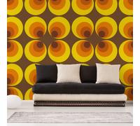 Livingwalls papel pintado TNT A.S. Créación retro años 70 naranja/marrón/amarillo 10,05x0,53 m