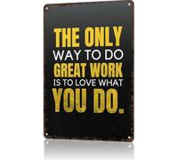 Retro Passion For Your Craft Metal Tin Wall Decor 12x8 Inch | Smooth rounded corners eliminate sharp edges for safer handling