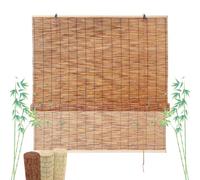 Retro Persianas De Caña Enrollables Natural Cortinas Bambu Exterior