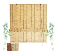 Retro Persianas De Caña Enrollables Natural Cortinas Bambu Exterior