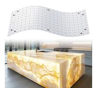 Retroiluminación LED suaves Luz cálida 3000K 24V 36W, Panel LED Regulable Compatible con Alexa, Luz Flexible con Mando y Control por APP, 50x25 cm para Mármol, Ónix y Encimeras de Cuarzo (4 Pack)