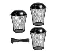 Reusable Vermicomposting Basket Set 3 Piece Iron Worm Bin For Home Balcony | Reusable Vermicomposting Basket Set Features Durable Metal Structure For Outdoor Farm Kitchen Balcony Waste Recycling