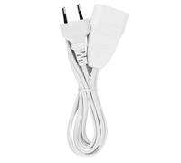 REV Cable de extensión Euro 2 m Cable de alimentación Tipo C, Cable de extensión, Enchufe Euro, extensión del Cable de alimentación, Color Blanco