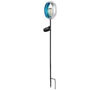 REV Lámpara solar con estaca para exteriores, perfecta para jardín, terraza y balcón, protección IP44, 80 cm de altura