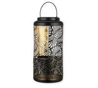 Rev lámpara solar de jardín de 38 cm con bandeja decorativa y percha