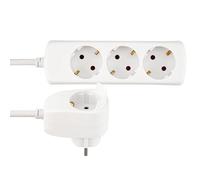 REV Multiple Socket Outlet 3+1-Fold 2m White Powersplit Marca REV