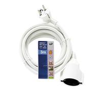 REV Ritter - Cable eléctrico alargador 3 m - color blanco