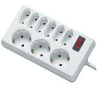 Rev socket line, 9-fold, 1,4m base múltiple