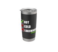 Revelation 3:15 Hot Cold Lukewarm - Faith Gospel Evangelism Vaso térmico de acero inoxidable de doble pared