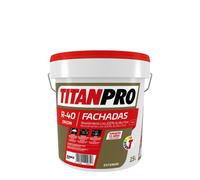 Revestimiento 100% acrílico puro Blanco mate 15L R40 Titan Pro