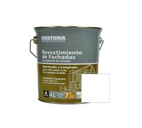 Revestimiento blanco fachadas con antimoho restora profesional 4 l