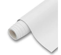 Revestimiento de Vinilo Autoadhesivo Profesional para Pared, Puertas, Muebles, Cocina y Baños - Blanco Alto Brillo KST1802 - Sin Obra - Alta Resistencia - Envío desde España - 62 x 200 cm