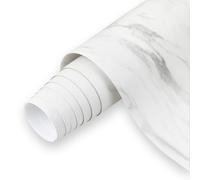 Revestimiento de Vinilo Autoadhesivo Profesional para Pared, Puertas, Muebles, Cocina y Baños - Mármol Blanco Calacata Mate - Sin Obra - Alta Resistencia - KM1705 - Envío desde España - 62 x 200 cm