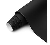 Revestimiento de Vinilo Autoadhesivo Profesional para Pared, Puertas, Muebles, Cocina y Baños - Negro KS1814 - Sin Obra - Alta Resistencia - Envío desde España - 62 x 100 cm