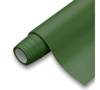 Revestimiento de Vinilo Autoadhesivo Profesional para Pared, Puertas, Muebles, Cocina y Baños - Verde Oscuro KS1835 - Sin Obra - Alta Resistencia - Envío desde España - 62 x 100 cm