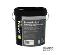 Revestimiento fachadas liso blanco mate 14l blatem core