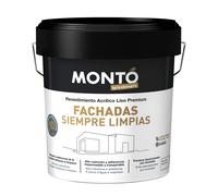 Revestimiento fachadas liso blanco mate 15l montó