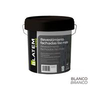 Revestimiento fachadas liso blanco mate 4l blatem core