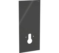Revestimiento frontal Geberit para módulo sanitario Geberit Monolith para inodoro suspendido, 114 cm, ancho de montaje del inodoro 18 cm, 242662SJ1, Color: Vidrio Negro - CM