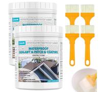 Revestimiento impermeable transparente 2KG, sellador invisible antifugas interior y exterior. Líquido impermeable alta adherencia para techos, terrazas, muros y tuberías