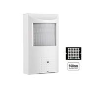 REVODATA 5MP PIR 940nm PoE Cámara IP con Micrófono, 3.7mm Lente 80° LED IR Visión Nocturna CCTV Audio Cámara IP Seguridad Interior, P2P Mini Vídeo PIR CAM Movimiento Detección (IPIR-P-A-HS)