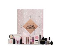 Revolution Beauty Calendario de Adviento de 24 productos, Set de Regalo con Brillo de Labios, Máscaras Labiales, Pinceles y Gel para Cejas, Vegano y Libre de Crueldad