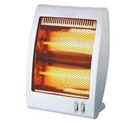 RevolutionLine - Estufa halógena eléctrica de bajo consumo | Calefactor eléctrico portátil con 2 niveles de potencia 400/800W y 2 tubos | Desconexión antivuelco | Para el baño, casa, oficina, garaje