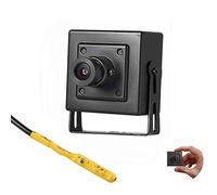 Revotech Mini Cámara IP PoE con Audio, Cámara de Seguridad Interiores P2P Vista Remota 3MP HD CCTV Video Vigilancia H.265 H.264 (I706-P-Audio Black)
