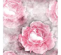 ReWallpaper Papel Pintado Autoadhesivo Flores Vintage 44.5CM×7M Papel Pintado Pared Baño Impermeable Papel Pintado Autoadhesivo Pared Dormitorio Rosa Papel de Pared Decorativo para Habitaciones Baños