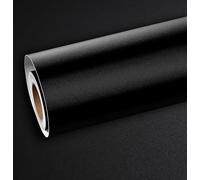ReWallpaper Papel Pintado Autoadhesivo Negro Vinilo para Muebles De Baño Cocina Negro Mate 40cm×7m Rollo Papel para Puertas De Armario Encimera Techo Revestimiento Dormitorio Cabecero