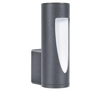 Reweood Aplique exterior LED (7,1 W, L x An x Al: 9,5 x 6,5 x 19 cm, Antracita, Blanco neutro)