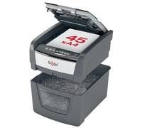 Rexel 2020045XEU - Destructora de Papel Automática Optimum AutoFeed 45X, Corte en Partículas P-4 (4x28 mm), 45 Hojas A4, Papelera 20L, Destruye Grapas y Clips, Uso Doméstico u Oficina en Casa