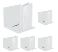 Rexel 2115582 - Carpeta de anillas (A4), color blanco (Paquete de 5)