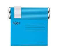 Rexel 2115595 Classic - Archivador de suspensión con separadores, color azul