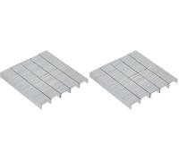 REXEL 6121 - Caja 1000 grapas 24/6 galvanizadas (Paquete de 2)