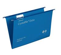 Rexel Crystalfile - Carpeta colgante, 25 unidades, azul
