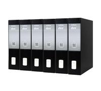 Rexel D26210 Dox 2 - Archivador de palanca formato folio, 6 unidades, color negro