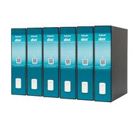 Rexel D26212 Dox 2 - Archivador de palanca formato folio, 6 unidades, color turquesa