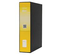 Rexel Esselte D26206 Dox 2 Klassik - Archivador (340 x 230 x 80 mm, 1 unidad), color negro/amarillo