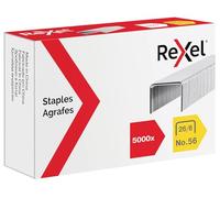 Rexel - Grapas nº 26 de 6 mm, caja de 5000 unidades, el embalaje puede variar