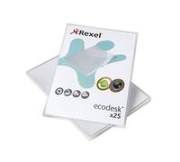 Rexel Kensington Fundas A4 Uñero 100% Ecológico EcoDesk - Carpeta (23,6 cm, 31 cm, 1,8 cm, Transparente)