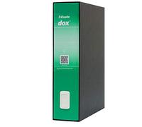 Rexel LEITZ D26214 - Archivador de palanca DOX con caja Folio (28,5X35 cm) color verde