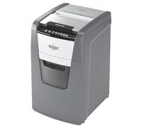 Rexel Optimum 2020130XCH AutoFeed+ 130X - Destructora automática CH, 130 hojas, nivel de seguridad P4, corte en partículas, para oficinas pequeñas, contenedor de basura de 44 litros, con enchufe suizo
