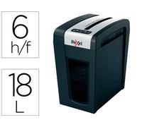 Rexel Secure MC6-SL Destructora de documentos de micro corte para 6 hojas, 18L