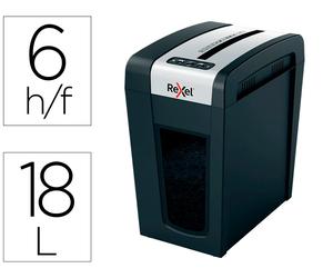 Rexel Secure MC6-SL Destructora de documentos de micro corte para 6 hojas, 18L