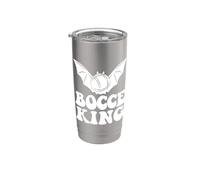 Rey De La Petanca Bola De Petanca Disfraz De Jugador De Vaso térmico de acero inoxidable de doble pared