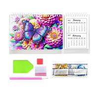 Rhinestone Painting Desk Calendar | Pen Included Crafting Relaxing Ornament